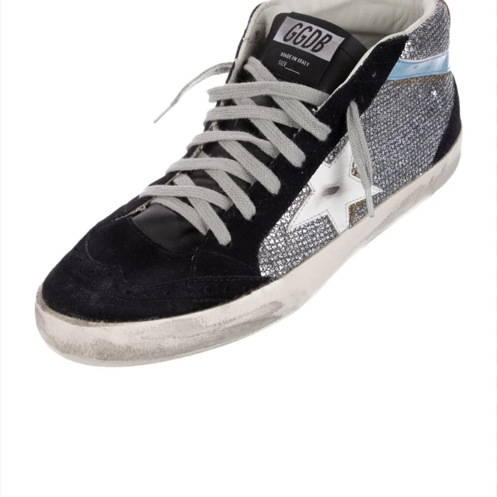 Golden Goose (GGDB) Mid-Star High Top Suede Leather Women’s Sneakers